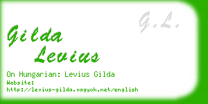 gilda levius business card